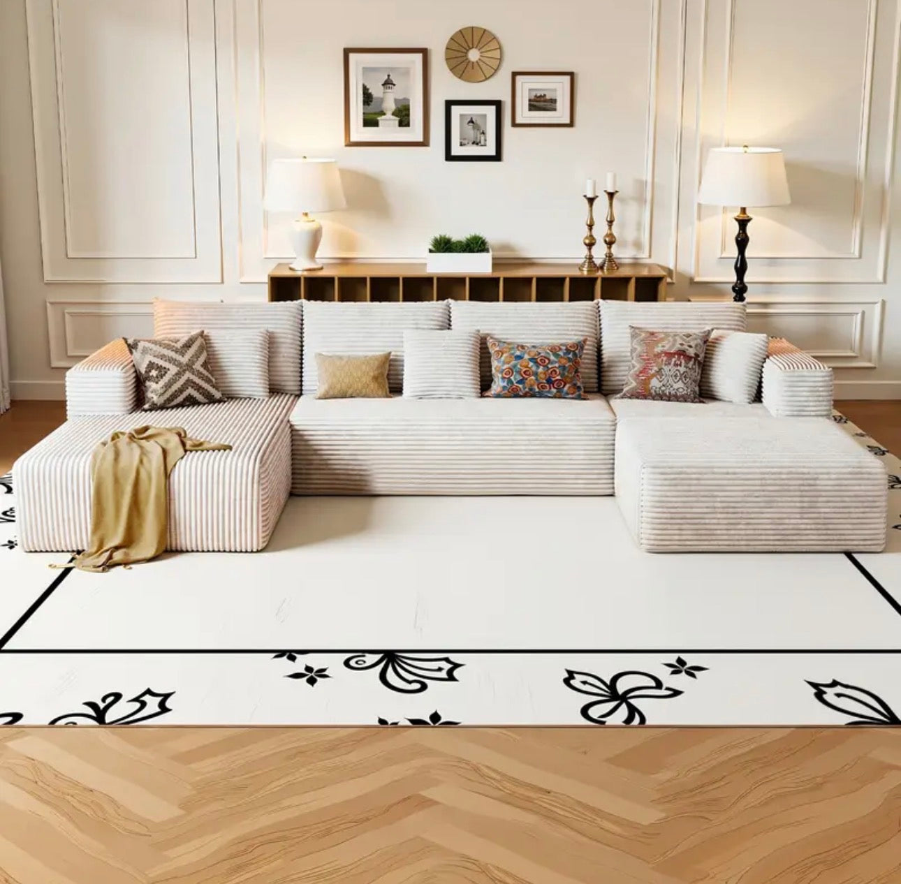 Cloud Comfort Sectional Couch – 134.6” Deep Lounge Sofa